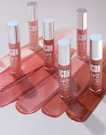 БЛЕСК ДЛЯ ГУБ С ЭФФЕКТОМ ОБЪЕМА ICON LIPS GLOSSY VOLUME