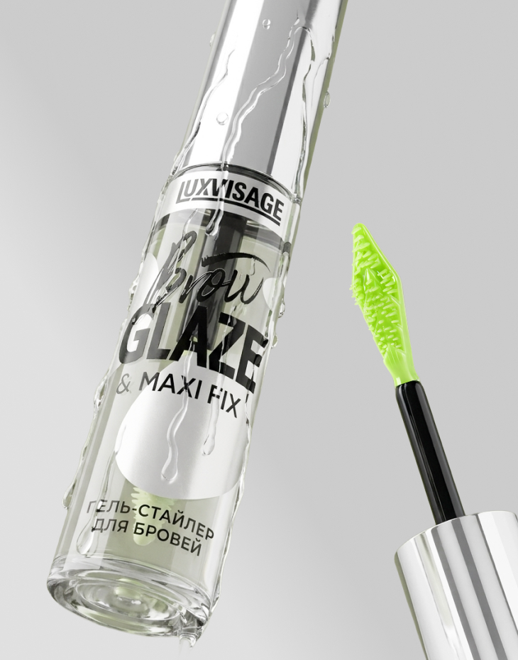 Гель-стайлер для бровей LUXVISAGE BROW GLAZE & maxi fix