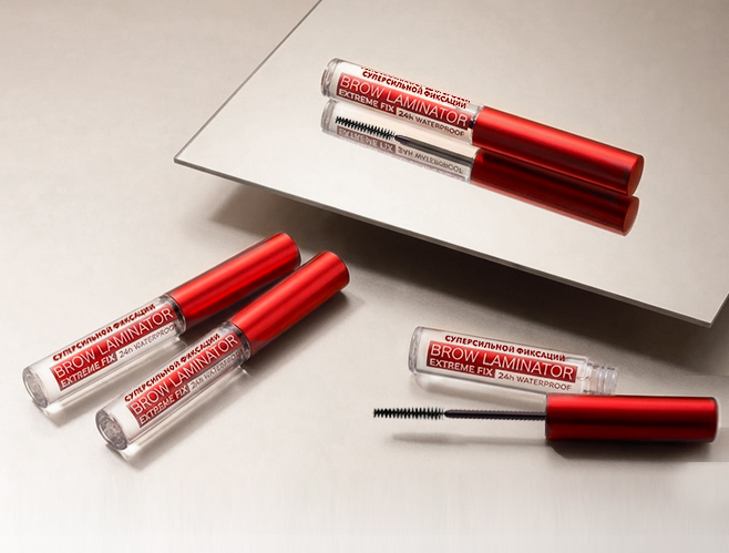 Гель-ламинатор для бровей суперсильной фиксации BROW LAMINATOR & EXTREME FIX 24h waterproof