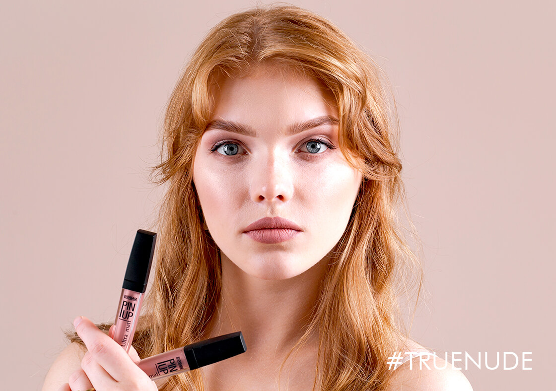 Блеск для губ PIN UP ultra matt nude look