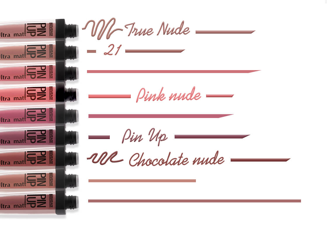 Блеск для губ PIN UP ultra matt nude look